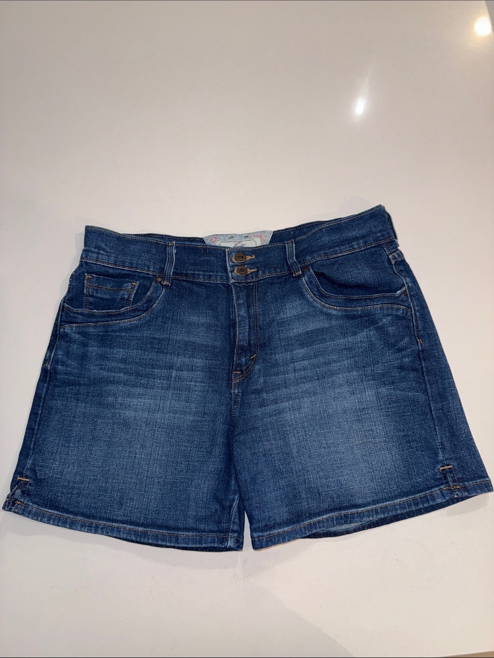 Levi's 515 Mid Rise Denim Shorts Blue Women's Size 10